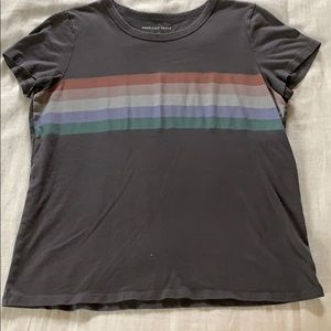 Grey stripped t shirt